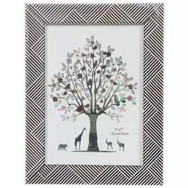 Фоторамка фото 13х18 см, черная, Геометрия, Y4-3909