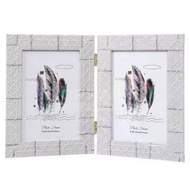 Фоторамка-коллаж Y6-2404 I.K на 2 фото 10х15 см, светлое дерево