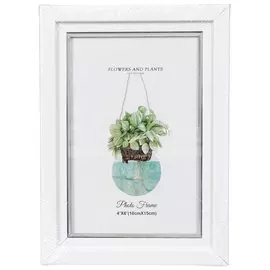 Фоторамка фото 10х15 см, белая, с внутренней окантовкой, Y3-1465