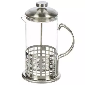 Френч-пресс 0.6 л, стекло, нержавеющая сталь, Light, BF-711(600)