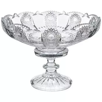 Фруктовница для фруктов, стекло, на ножке, 22х30 см, Lefard, 195-179