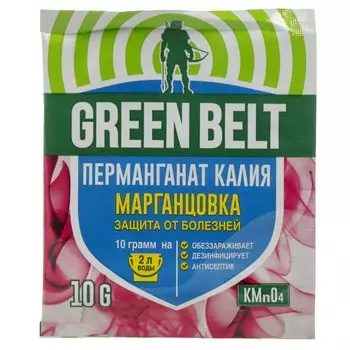 Фунгицид Марганцовка (перманганат калия), 10 г, пакет, Green Belt
