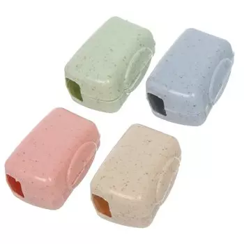 Футляр для зубных щеток 4 штуки, пластик