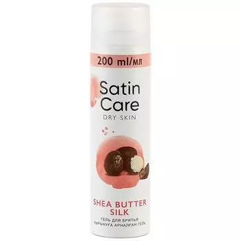 Гель для бритья женский, Satin Care, увлажняющий с Маслом Ши, 200 мл, 0050012073