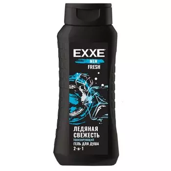 Гель для душа Exxe, Тонизирующий, для мужчин, 400 мл, 2 в 1