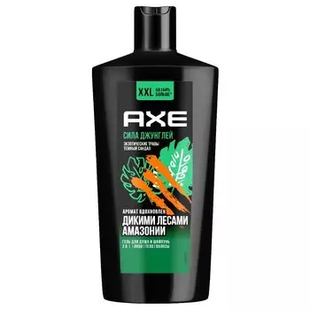 Гель для душа и шампунь Axe, Сила джунглей, для мужчин, 610 мл