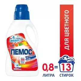 Гель для стирки Пемос, 0.845 л, для цветного белья