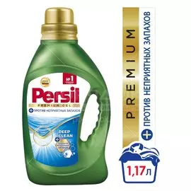 Гель для стирки Персил, 1.17 л, для белого и светлого белья, Premium