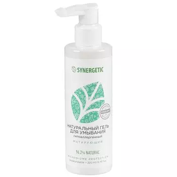 Гель для умывания Synergetic, Матирующий, 200 мл