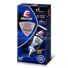 Инсектицид от тараканов, муравьев, гель, 75 мл, Раптор