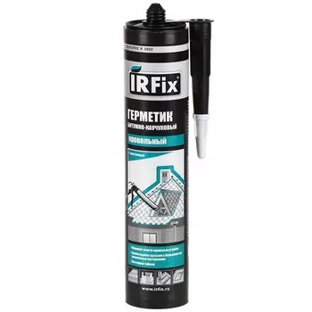 Герметик битумно-каучуковый, кровельный, Irfix, 20010, 310 мл, черный