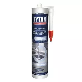 Герметик силикон-акриловый, для кухни и ванной, Tytan, 16142, 280 мл, бесцветный