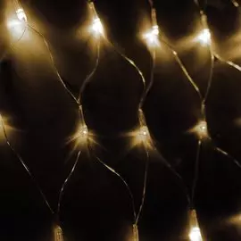 Гирлянда 240 ламп, 1.7 м, 8 режимов, Космос, свет белый, прозрачная, в помещении, сетевая, светодиодная, мигание, KOC_NET240LED_W