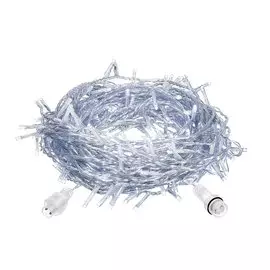 Гирлянда прозрачный провод Vegas Бахрома 55013 холодный белый свет, 64 лампы, 2х1 м