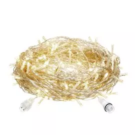 Гирлянда прозрачный провод Vegas Нить 55004 желтая, 48 ламп, 5 м
