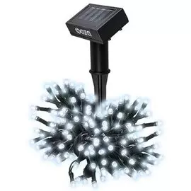 Гирлянда садовая ФАZА, SLR-G01-100W, на солнечной батарее, наземная, пластик, холодный белый свет