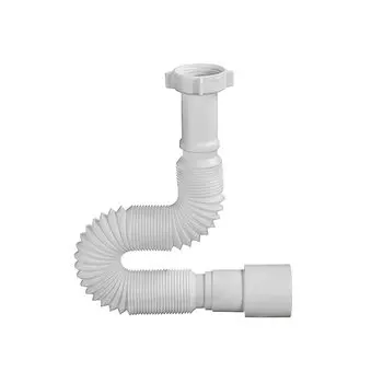 Гофра для сифона, 850 мм, 1" 1/4х40/50, полипропилен, с гайкой, Orio, АС-10151