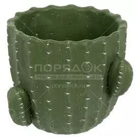 Кашпо керамика, 1 л, 14х12х14 см, Кактус, Y4-3081