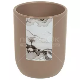 Горшок для цветов керамика, 1.1 л, 14х11х14 см, Пейзаж 1, Y4-3073