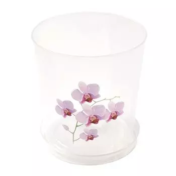 Горшок для цветов пластик, 1.8 л, 13.5х13.5х14.8 см, Альтернатива, М1604