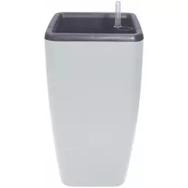 Горшок для цветов пластик, 20 л, автополив, с внутренней вставкой 8л, утренний туман, InGreen, Munchev, IG622511025