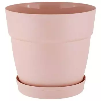 Горшок для цветов пластик, 2 л, 17 см, английская роза, InGreen, IG660110032