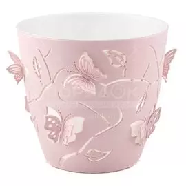 Горшок для цветов пластиковый DDStyle 692 пепел-розовый, 1.4 л