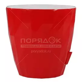 Горшок для цветов пластиковый Соло Ruby КШ-6458 красный, 3 л
