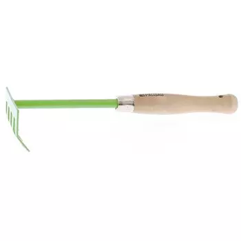 Грабли прямые, 5 зуб, сталь, Palisad, Classic, 90х330 мм, черенок деревянный, 61755