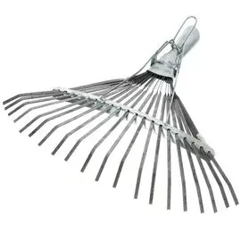 Грабли веерные ГВ-Л Э пластинчатые оцинкованные, 20 зубьев