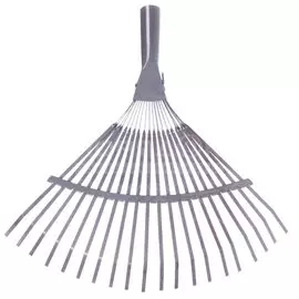 Грабли веерные, 18 зуб, пластик, пластинчатые, окрашенные, ГВ-Л