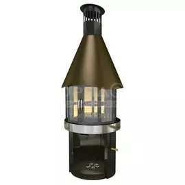 Гриль 1000х1030х2800 мм, 2 мм, 2 подставки, дверцы, решётка, Suomi Grill Ficeplace