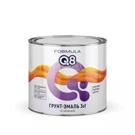 Грунт-эмаль Formula Q8, по ржавчине, алкидная, вишневая, 1.9 кг
