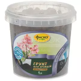 Грунт Цветочное Счастье, для орхидей (ведро), 1 л, Фаско