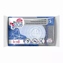 Губка для посуды, 5 шт, Bacteria Stop, York, 034040
