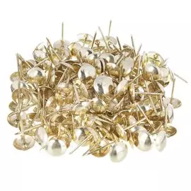 Гвоздь мебельный, золото, 167 шт, 0.1 кг, металл, 639-061