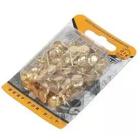 Гвоздь декоративный латунь Ромашка, 100 шт, 10.5 мм