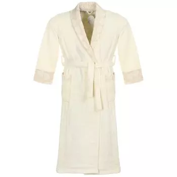 Халат женский, махровый, 100% хлопок, светло-молочный, XXL-XXXL, 56-58, Barkas, Aria, AI-1905025