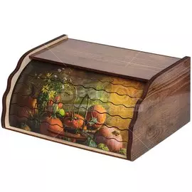 Хлебница дерево, 38.5х28.5х17.5 см, большая, ХЛ-2