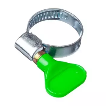 Хомут обжимной червячный с барашком, 16-25 мм, 2 шт, индивидуальная упаковка, MasterProf, ИС.140813