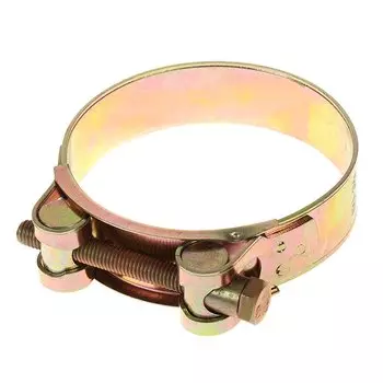 Хомут обжимной червячный усиленный, 44-47 мм, оцинкованный, Robust