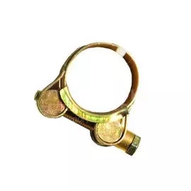 Хомут обжимной червячный усиленный, 29-31 мм, оцинкованный, Robust