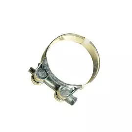 Хомут обжимной червячный усиленный, 52-55 мм, оцинкованный, Robust