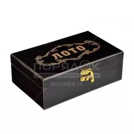 Игра настольная Лото, 19.5х12х7 см, в подарочной коробке, дерево, 537-005