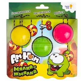 Игрушка детская Мялка-жмялка Om Nom SLI98
