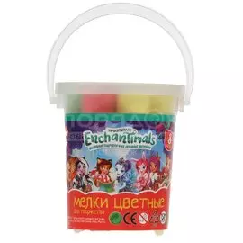 Набор мелков Enchantimals, Multiart, 4 цвета, MELBUCKET8-EN