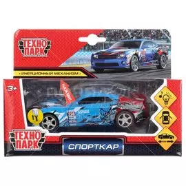 Игрушка детская Технопарк Машина Спорткар JL7718-12SLSRT-BU 298-757 инерционная, 12 см
