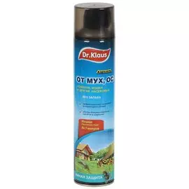 Инсектицид Dr.Klaus, от мух, ос и других летающих насекомый, аэрозоль, 600 мл
