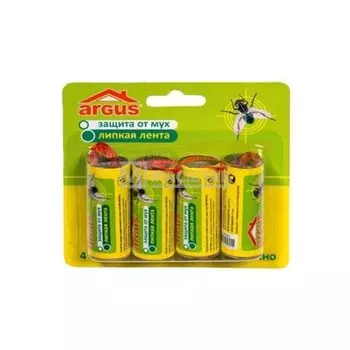 Инсектицид от мух, лента липк., 4 шт, Argus