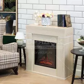Электрокамин RealFlame Omega 18 LO дуб сонома + Junior-S 18 (JU55) Эксклюзив
